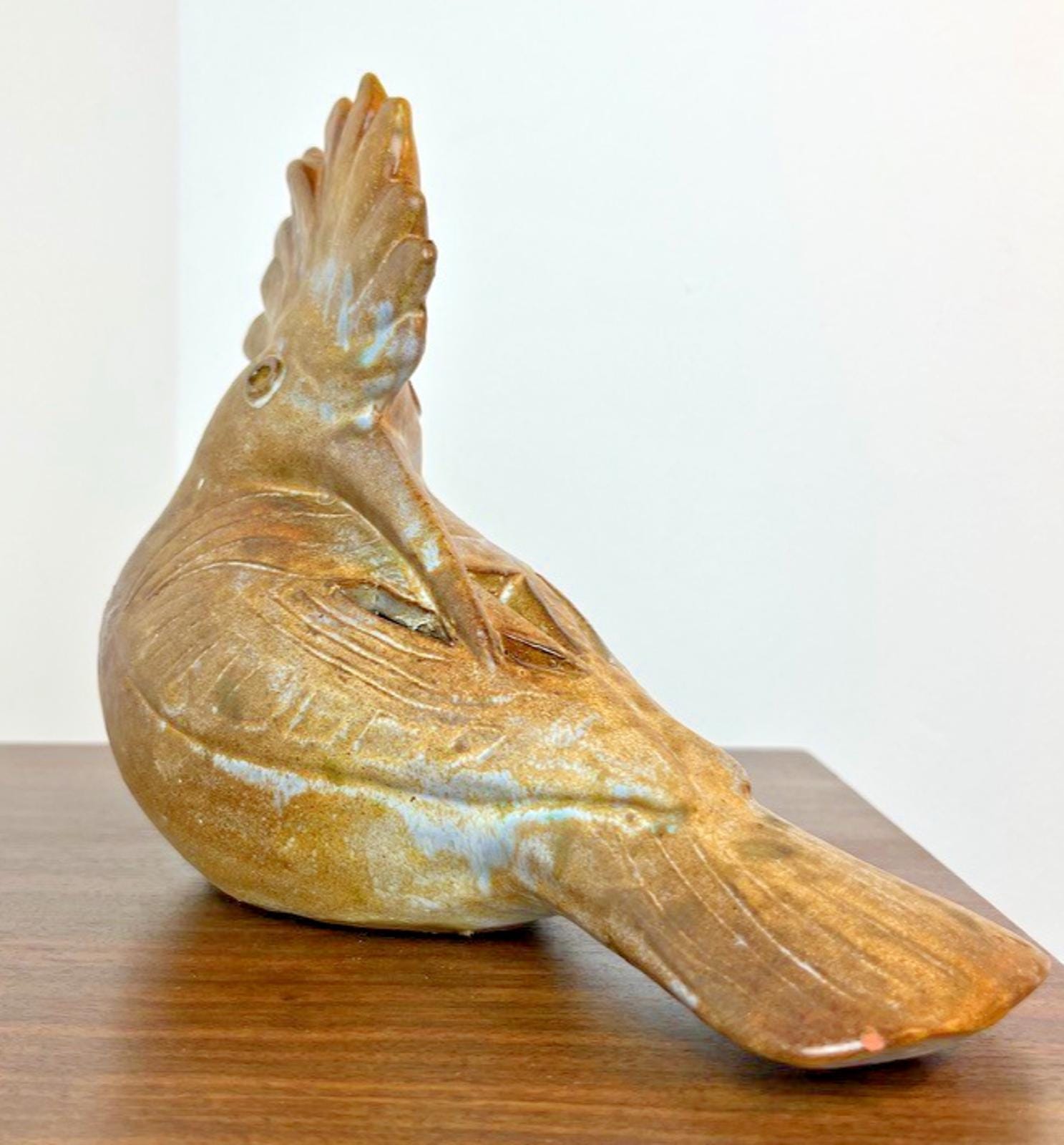 Rare Agnes Escalas Bird Pottery. Mid Century Modern 1970 Zoomorphic Pottery.
