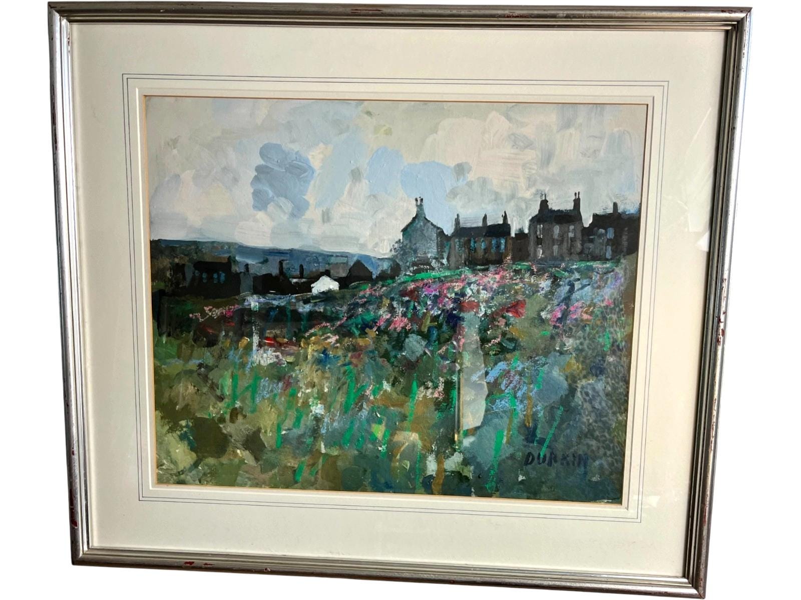 Original Thomas Durkin oil painting, landscape scene framed 78x63cm( 1928-1990) Tom Durkin