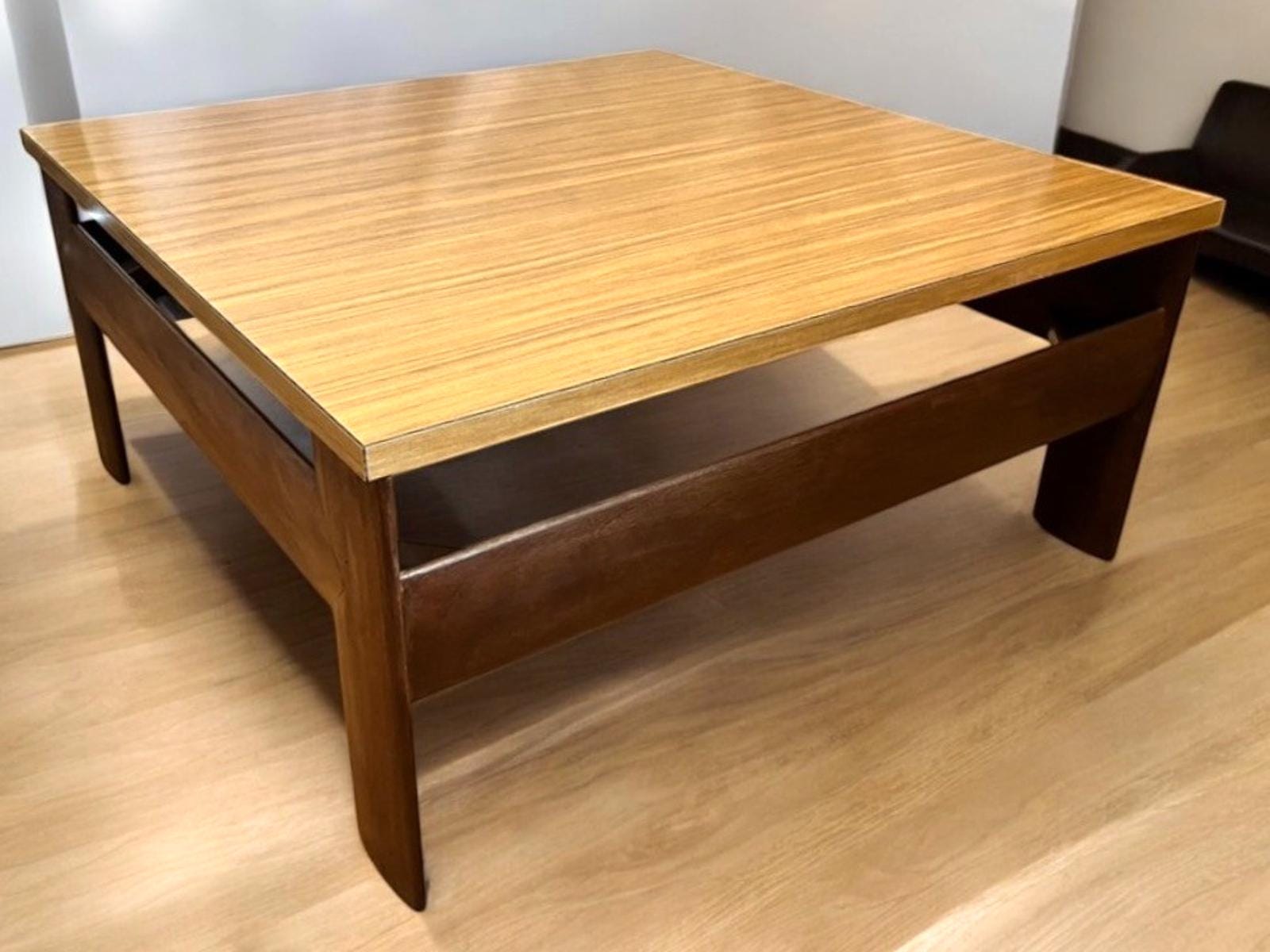 Vintage Mid Century Square Coffee Table 79×79×37 cm – Scandinavian/Danish Style