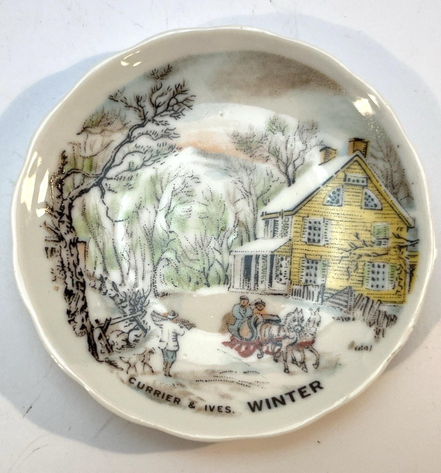 Set of Vintage Plates Dishes Coalport Mini Portuguese Porcelain Old Foley Currie