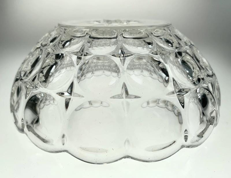 Decorative Glass Bowl in Decorative, Vintage Pattern