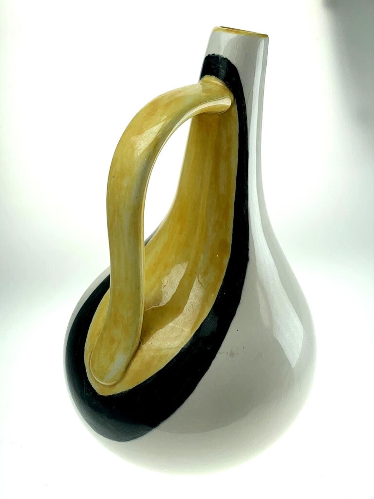 Rare 1956 Signa Pottery Jug: Massimo Signed Mid-Century Pitcher