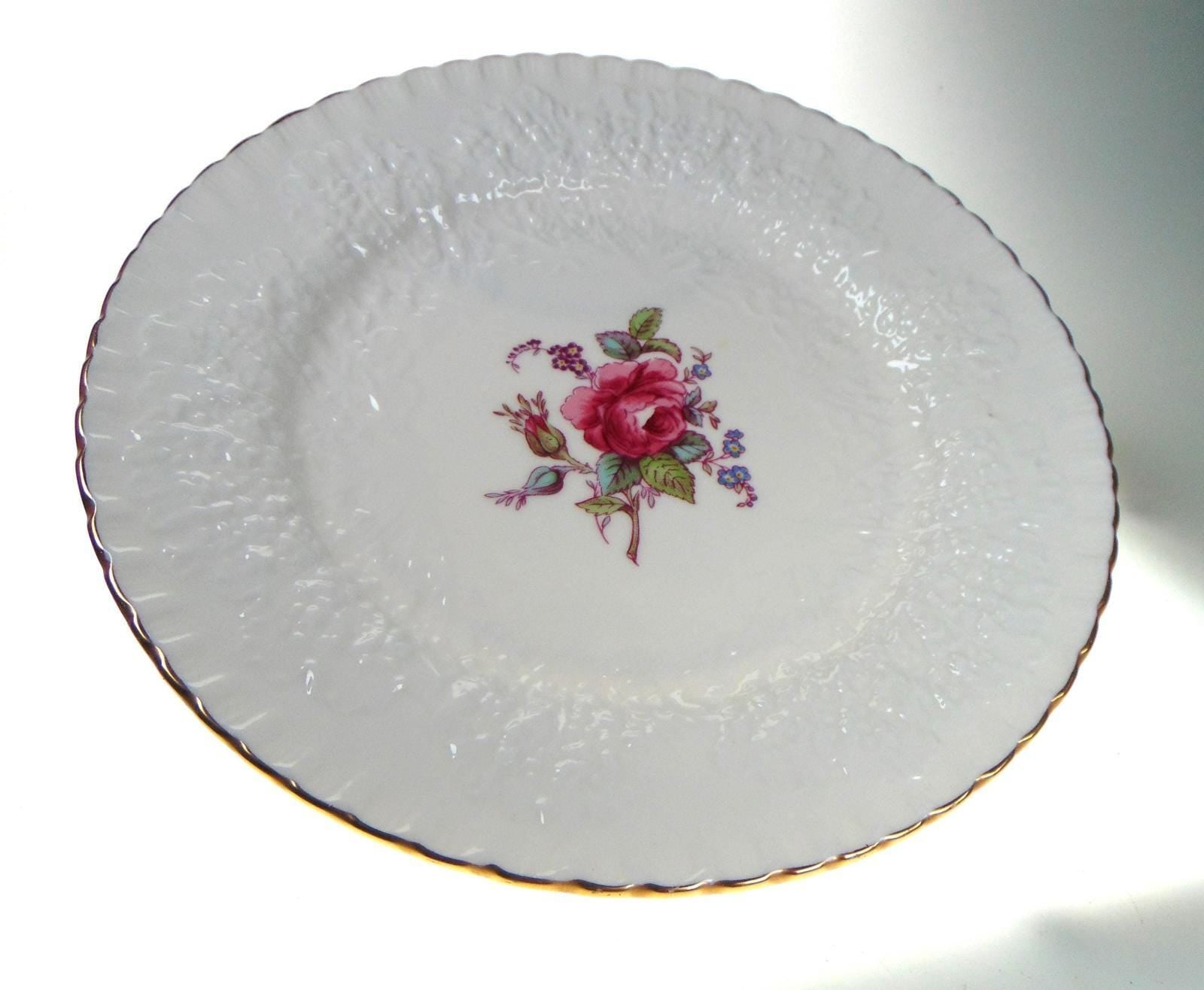 Spode Bridal Rose Plate – Fine Bone China 20cm Replacement Dinnerware
