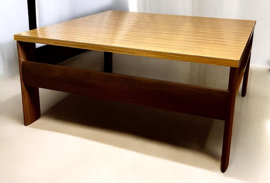 Vintage Mid Century Square Coffee Table 79×79×37 cm – Scandinavian/Danish Style