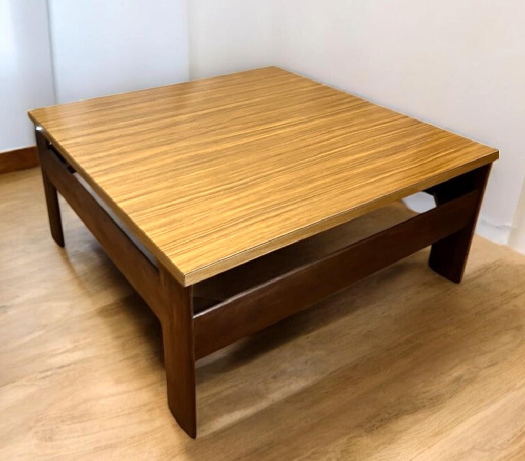 Vintage Mid Century Square Coffee Table 79×79×37 cm – Scandinavian/Danish Style