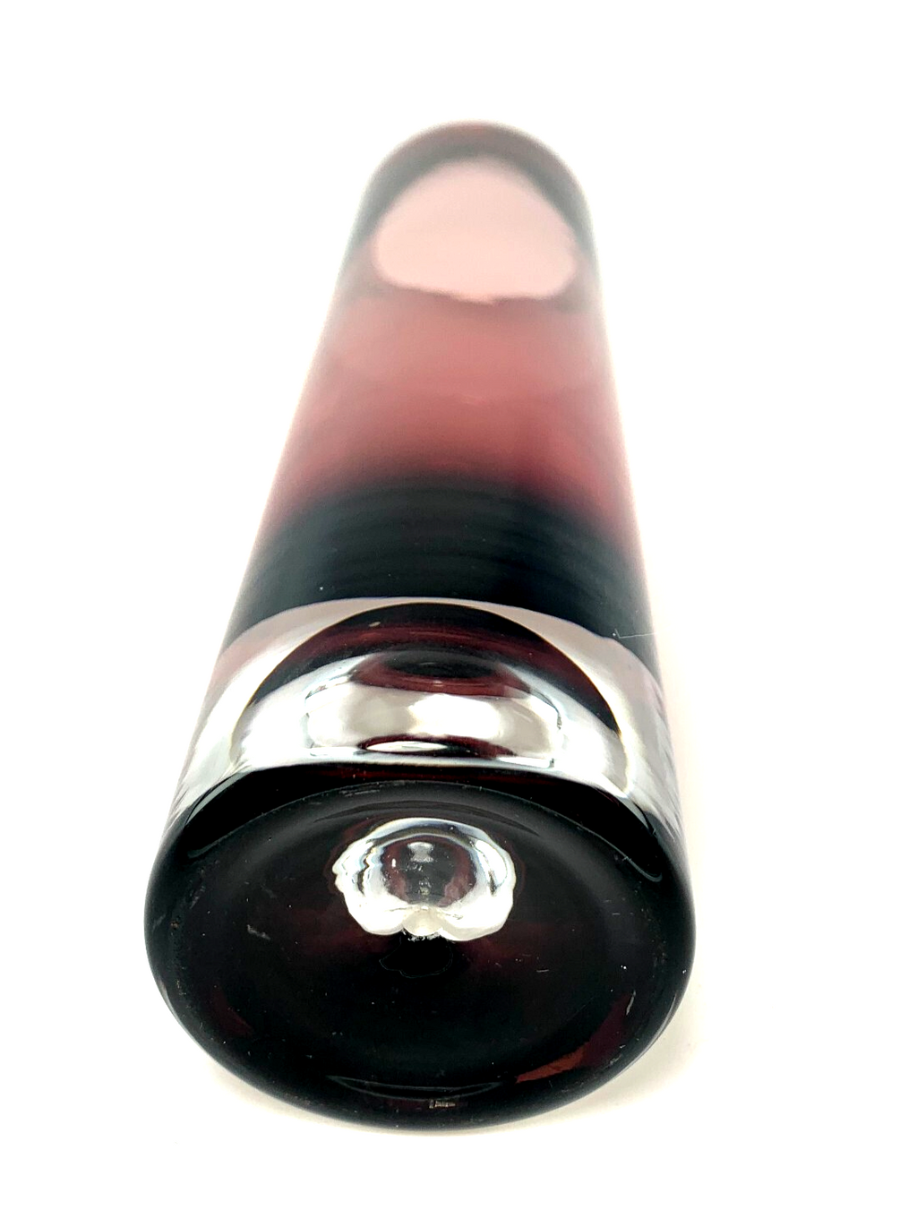 1-2 Bo Borgström for Åseda Amethyst Glass Vase Mid Century Swedish Bubble Vase