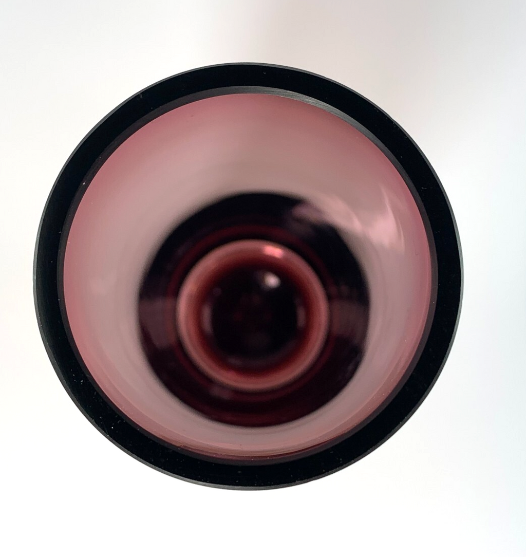 1-2 Bo Borgström for Åseda Amethyst Glass Vase Mid Century Swedish Bubble Vase