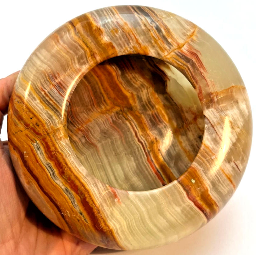 Vintage Green Onyx Ashtray, Alabaster Ashtray, Tobacciana, Decorative Bowl