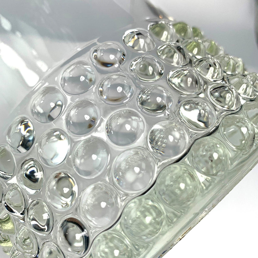 Saara hopea 1952 hobnail glass vase for nuutajärvi – scandinavian design