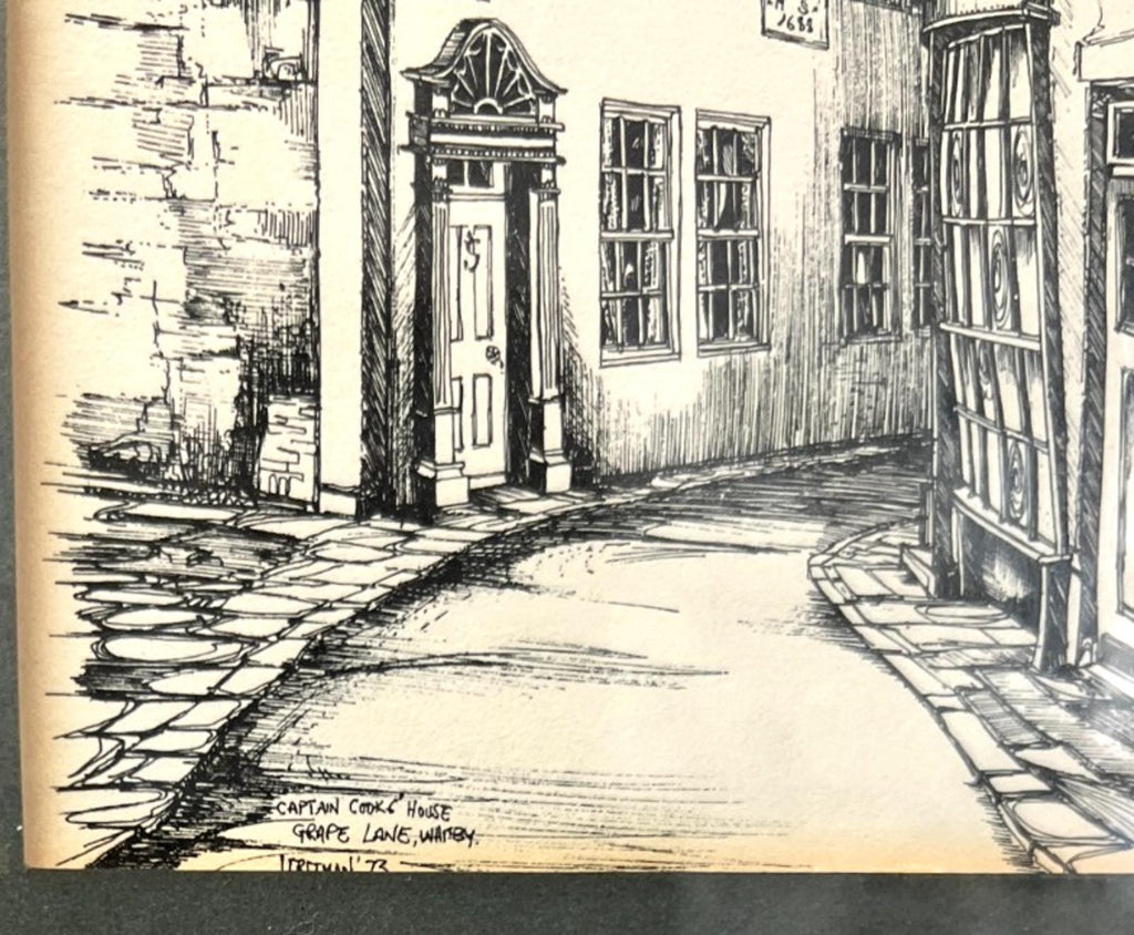1973 Captain Cook’s House, Grape Lane Whitby Signed John/J Freeman Signed Print