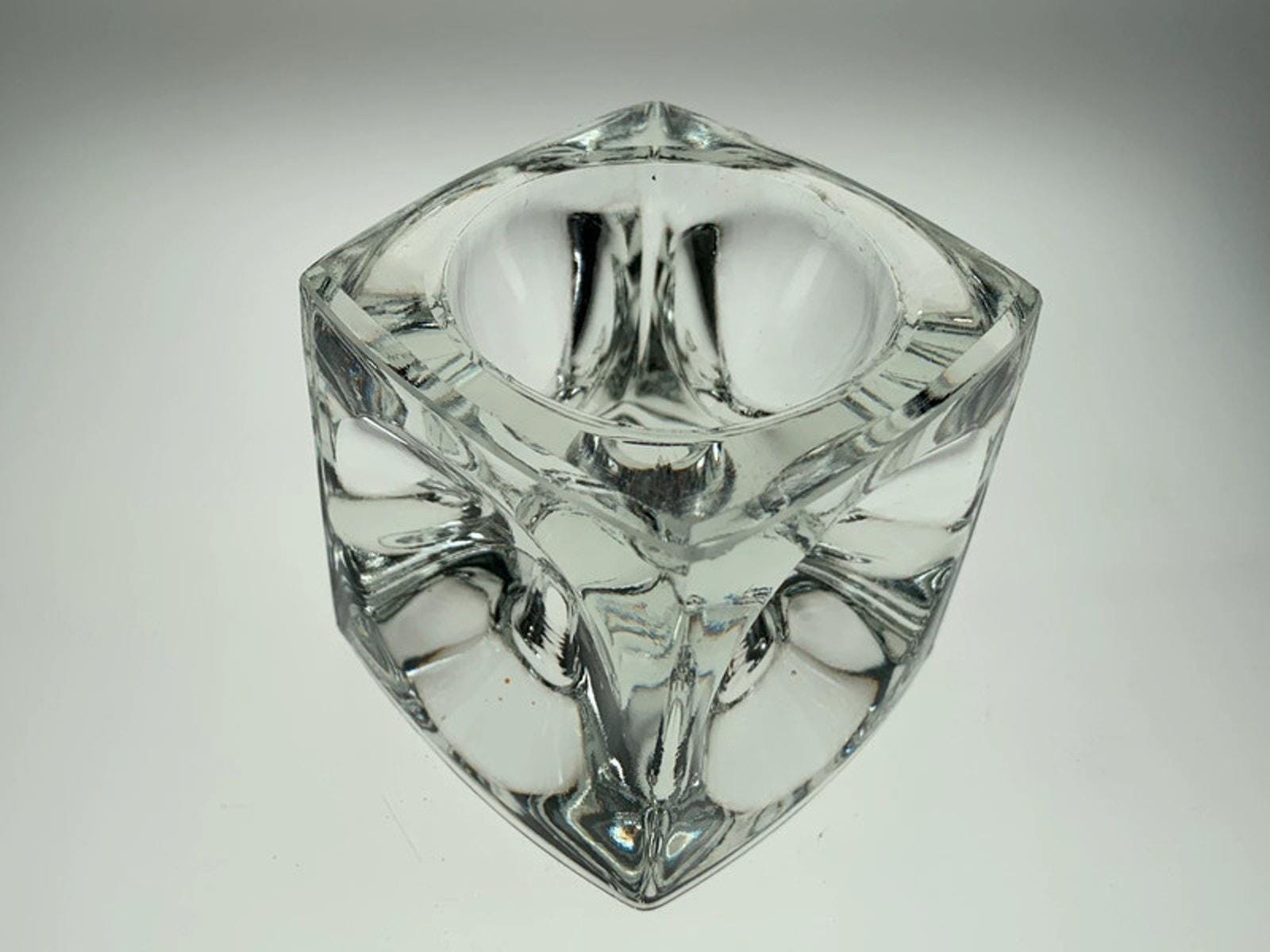 1962 Ice Cube Candleholder by Rudolf Jurniki for Sklo Union, Czech