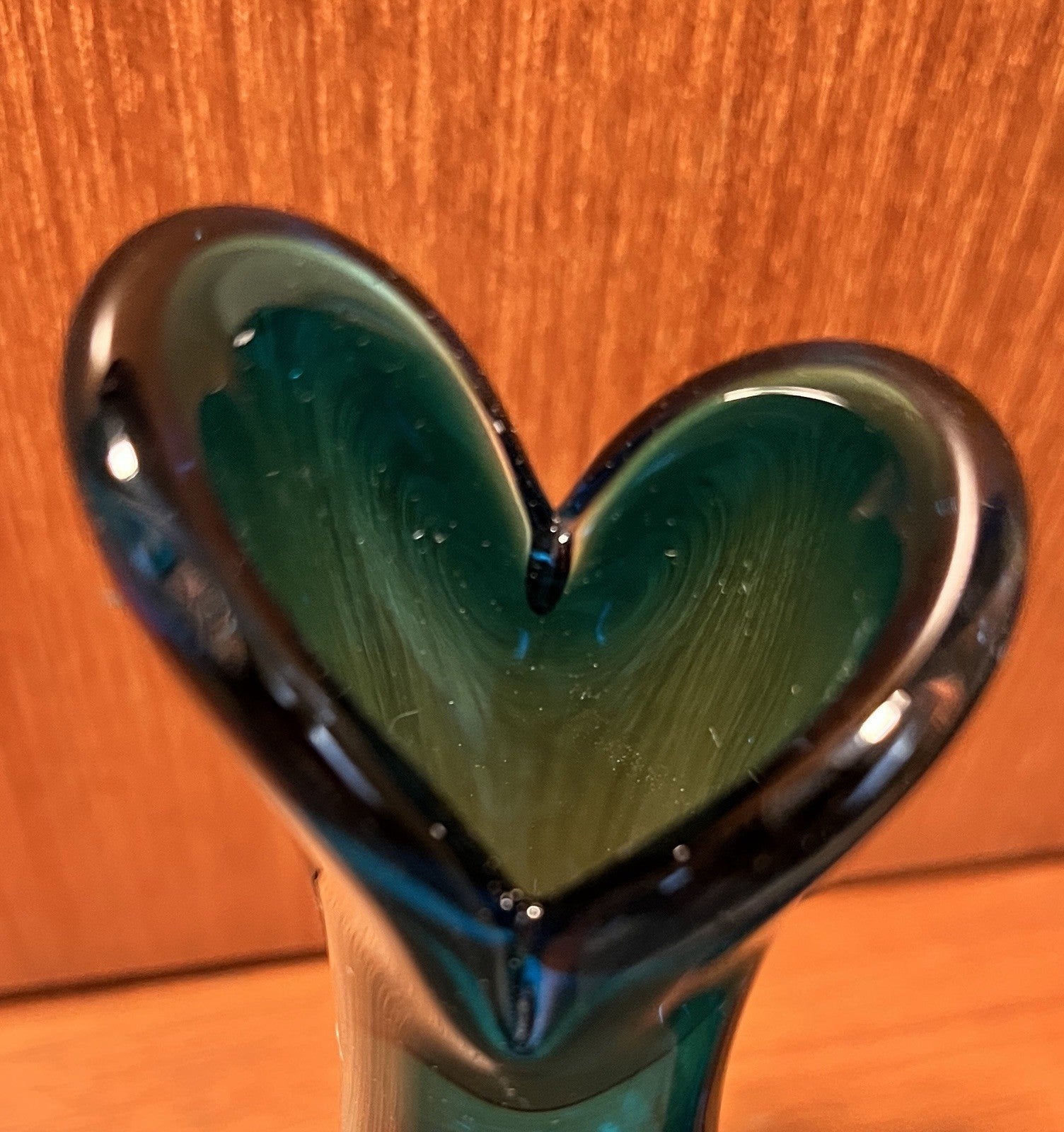 Whitefriars  Beak Vases Pair in Kingfisher Blue Mid Century Art Glass