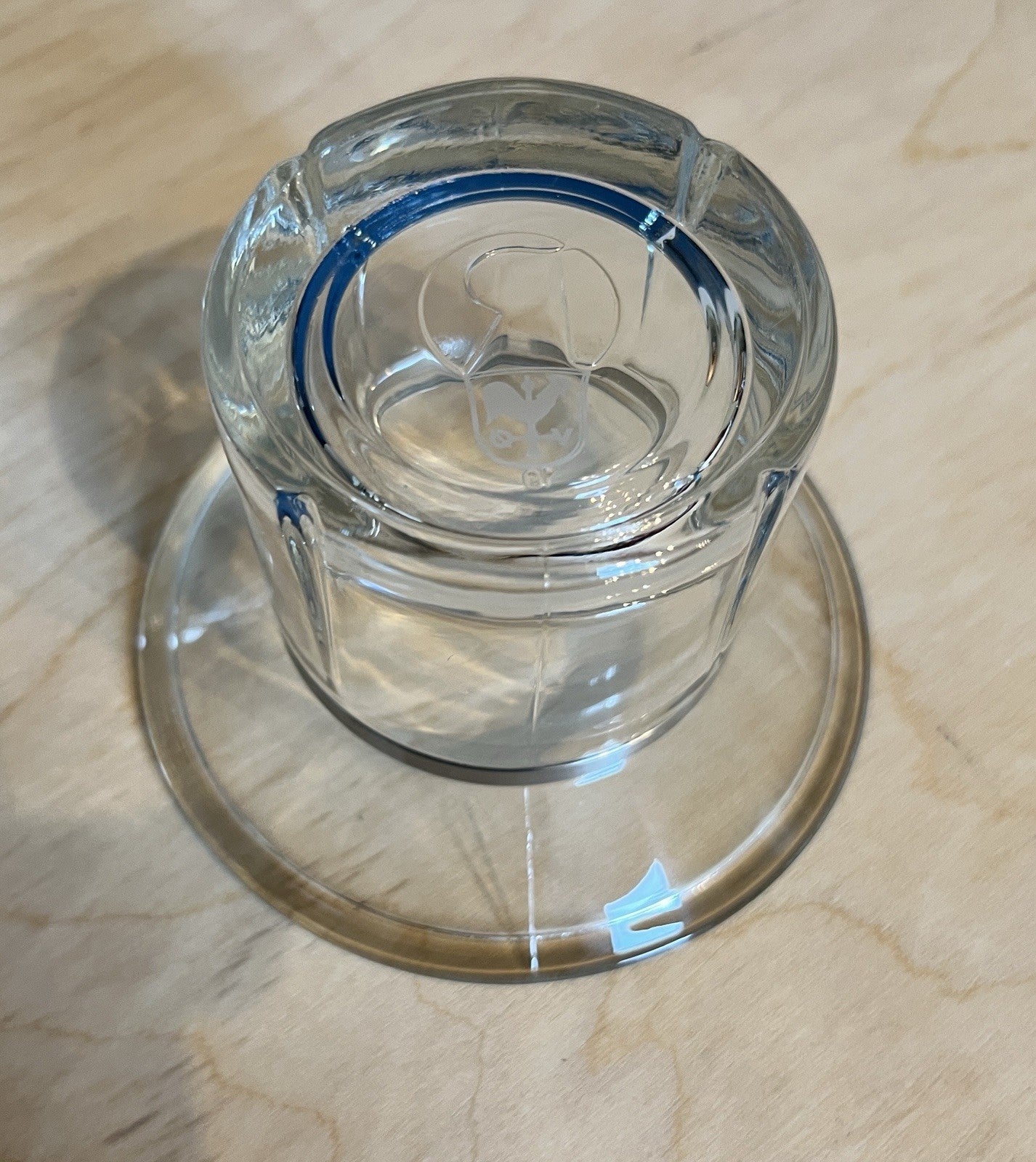 Pair Rosendahl Copenhagen Denmark Glass Tealight Candle Holders Danish Modern