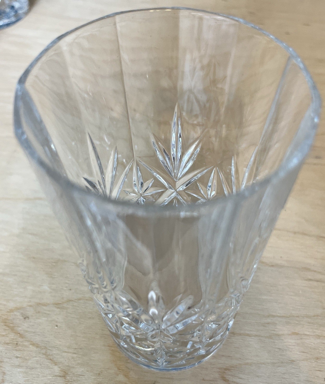 4 Crystal Highball Tumblers Cut Glass Drinking Glasses Boxed 13.5cm