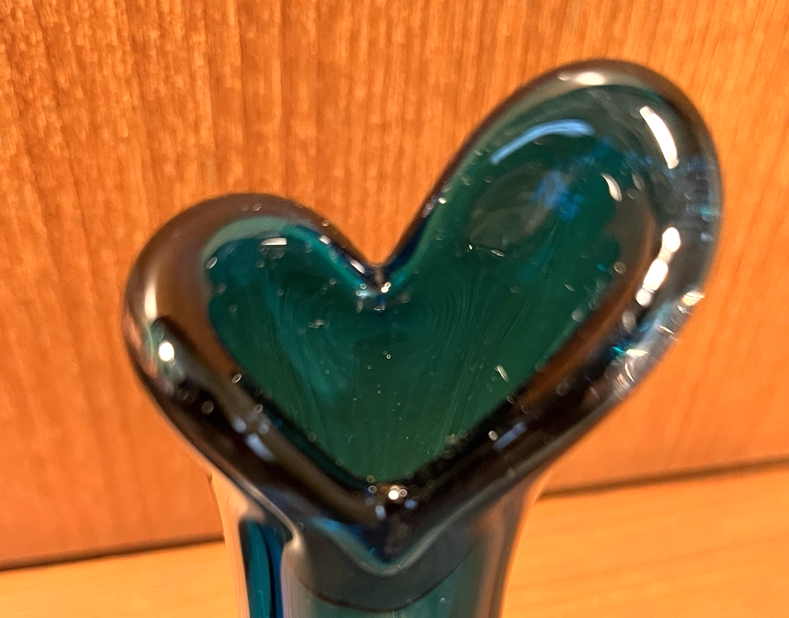 Whitefriars  Beak Vases Pair in Kingfisher Blue Mid Century Art Glass
