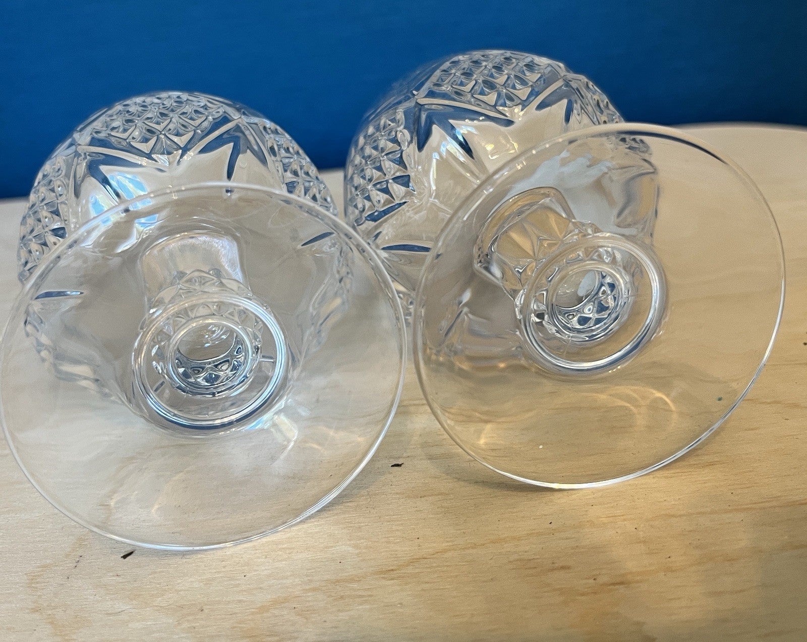 Pair Provence Cristal De France Lead Crystal Brandy Glasses Boxed Unused