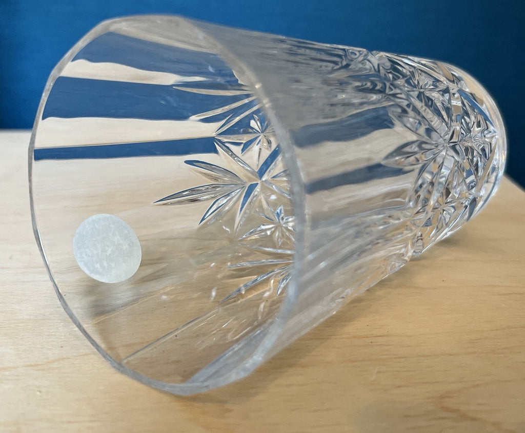 4 Crystal Highball Tumblers Cut Glass Drinking Glasses Boxed 13.5cm