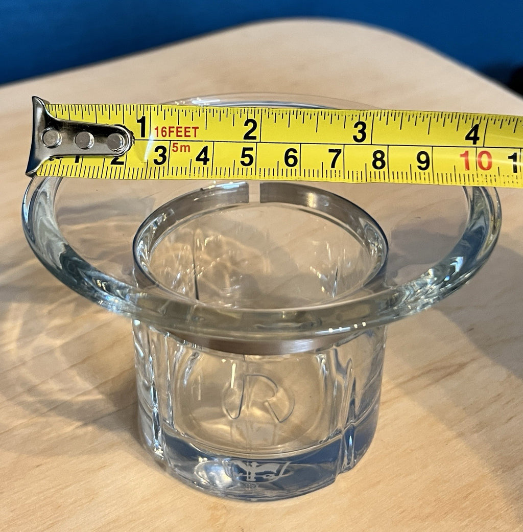 Pair Rosendahl Copenhagen Denmark Glass Tealight Candle Holders Danish Modern
