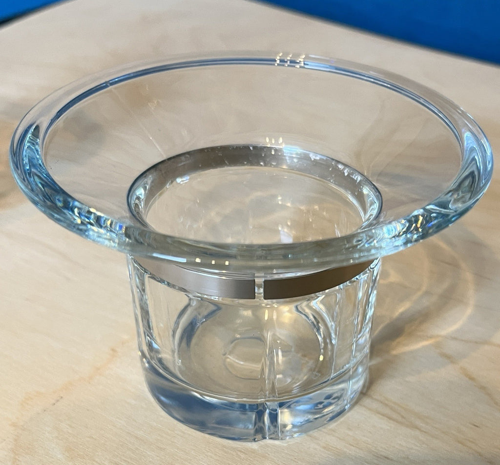 Pair Rosendahl Copenhagen Denmark Glass Tealight Candle Holders Danish Modern