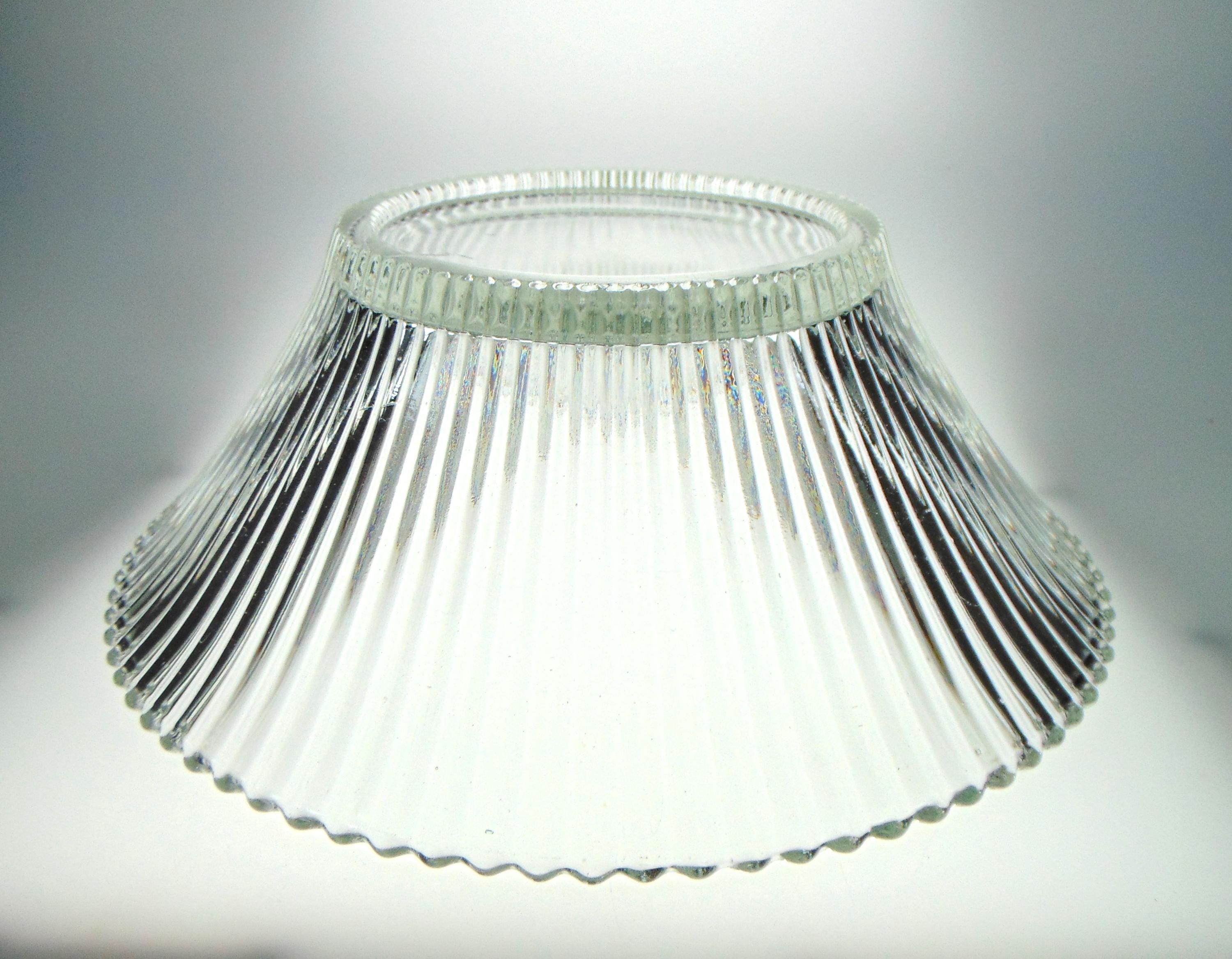 Vintage Salad Bowl or Decorative Bowl in Clear Pressed Glass