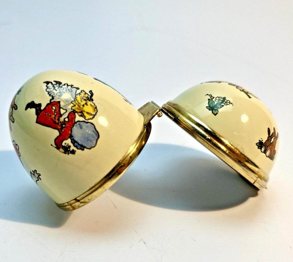 Toye & Kenning Enamel Egg Pied Piper Design Rare, Like Halycon Egg VGC Vintage