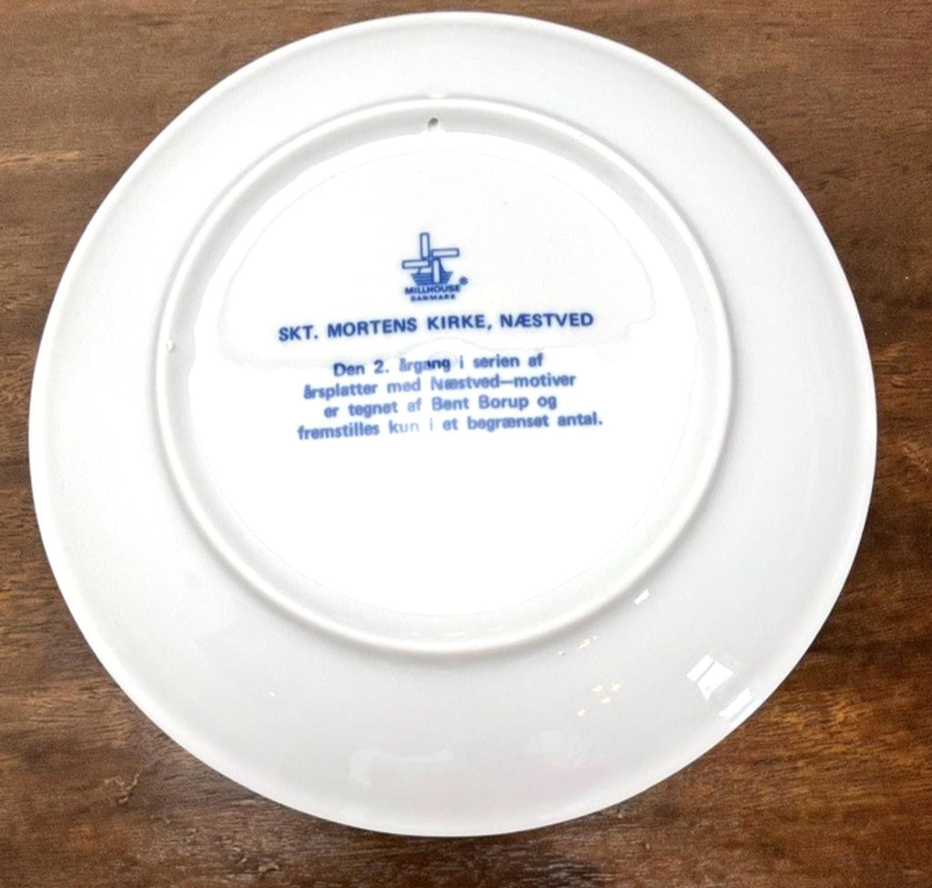 Millhouse Danmark Commemorative Plate 1978 Næstved Skt. Mortens Kirke Bent Borup