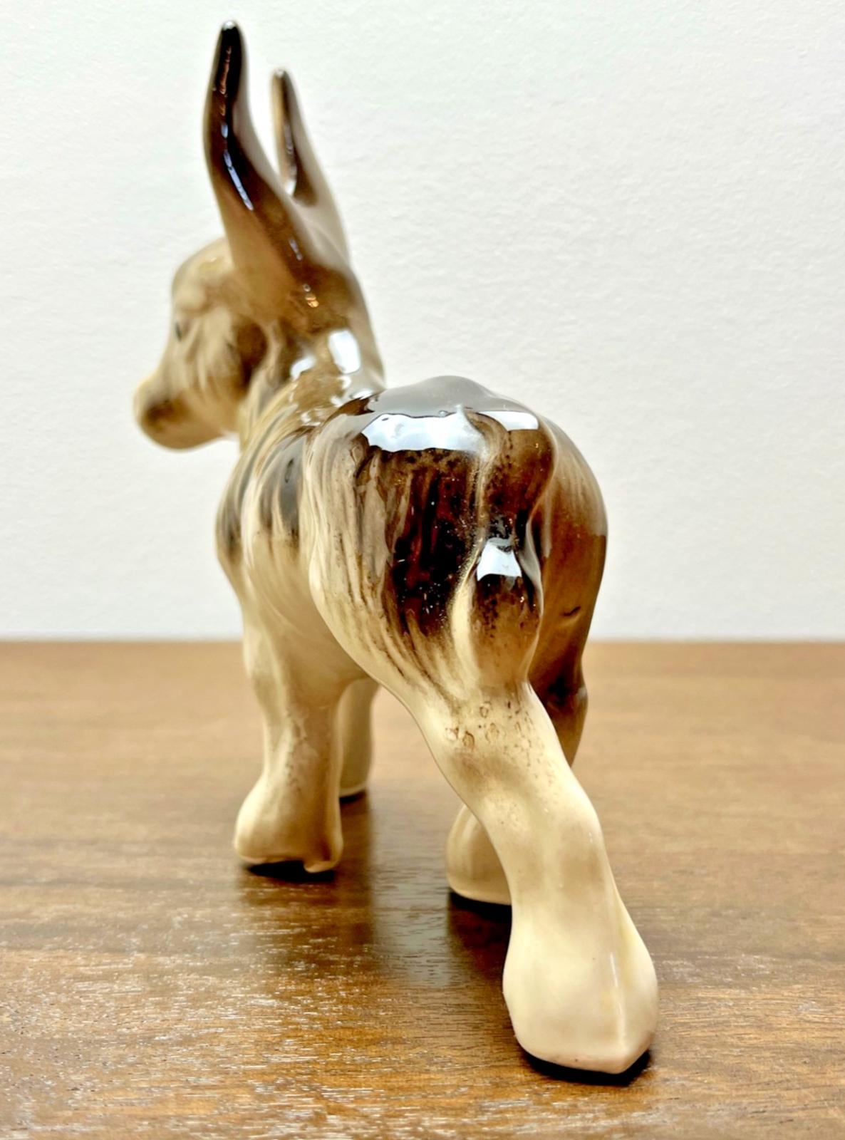 Vintage Coopercraft Donkey Figurine (1950s–60s) 14cm High, Donkey Ornament