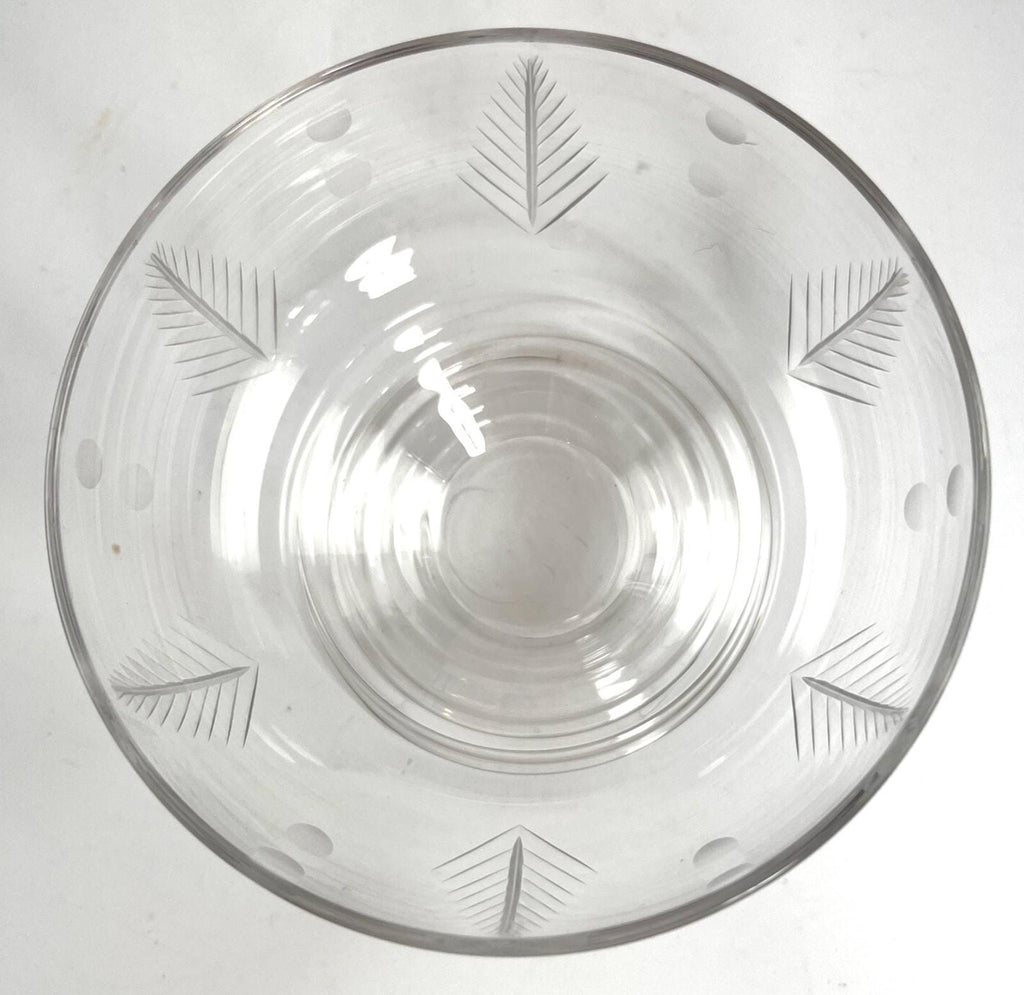 Vintage Stuart Crystal Dessert Bowls: Woodchester Etched Glass, Set of 3