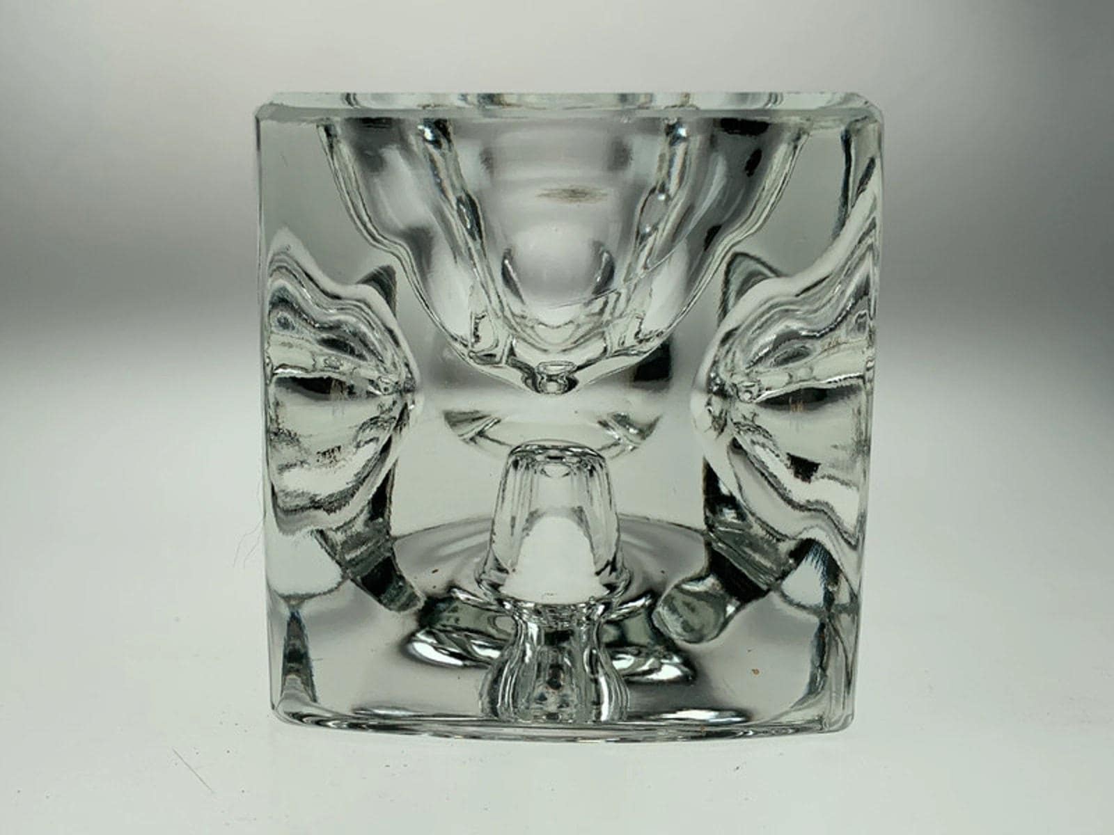 1962 Ice Cube Candleholder by Rudolf Jurniki for Sklo Union, Czech