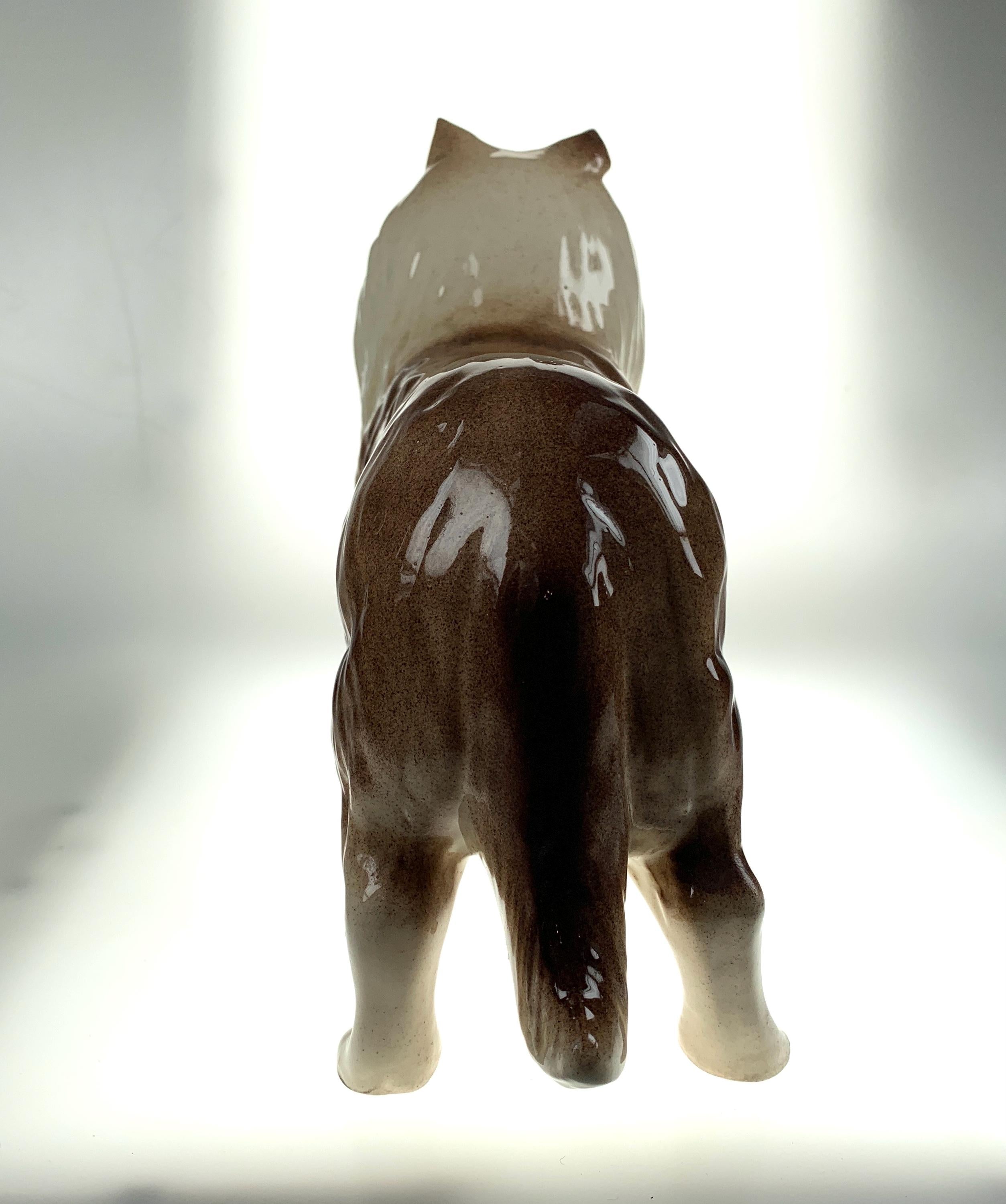 Vintage Porcelain Rough Collie Dog Figurine: Large Lassie Ornament