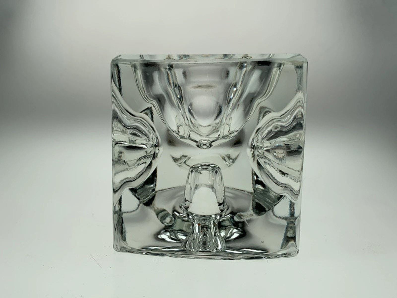 1962 Ice Cube Candleholder by Rudolf Jurniki for Sklo Union, Czech