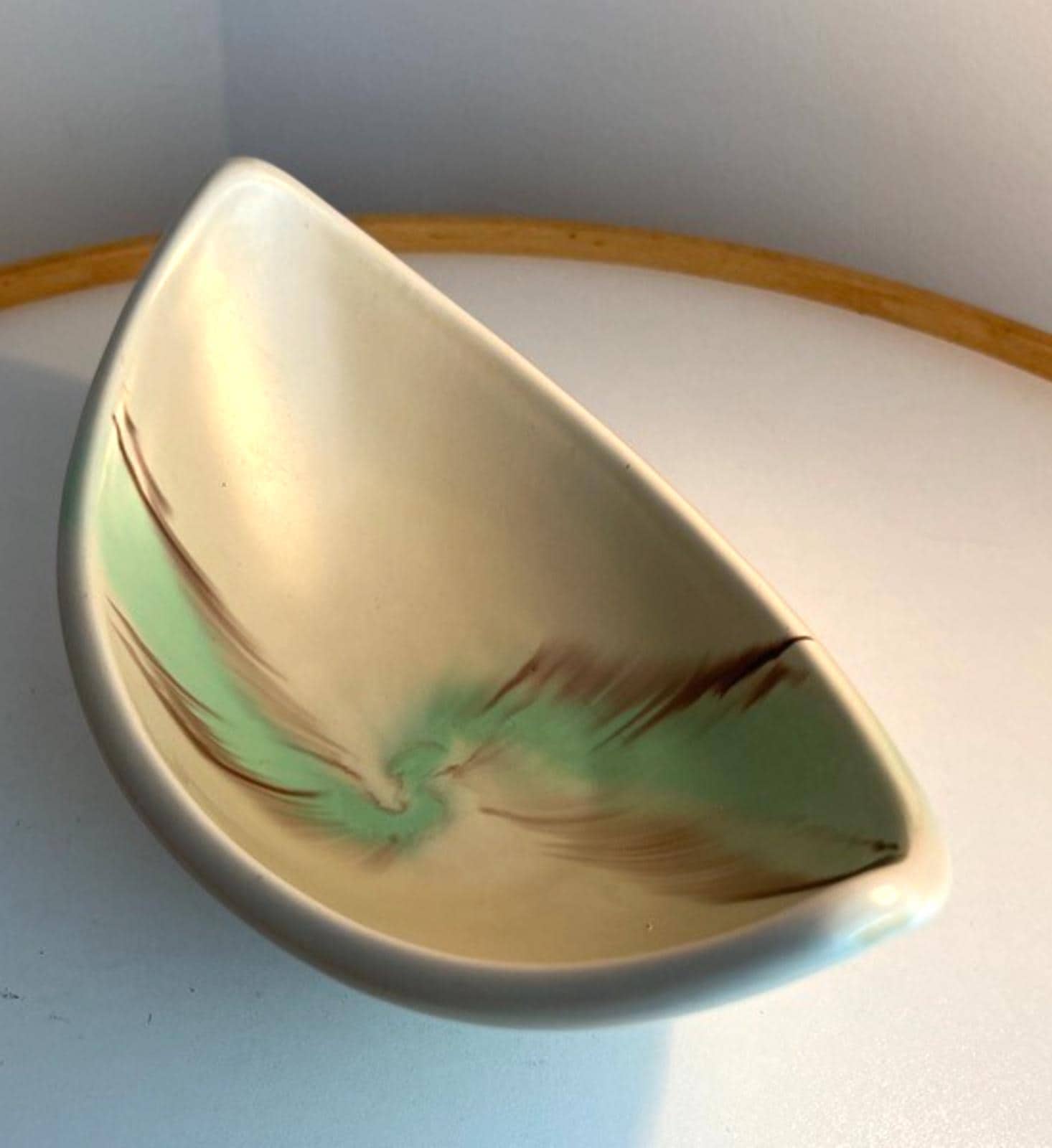 1960s Dumler Breiden Pottery Bowl Mid Century West German Pottery Beige Ref 1096