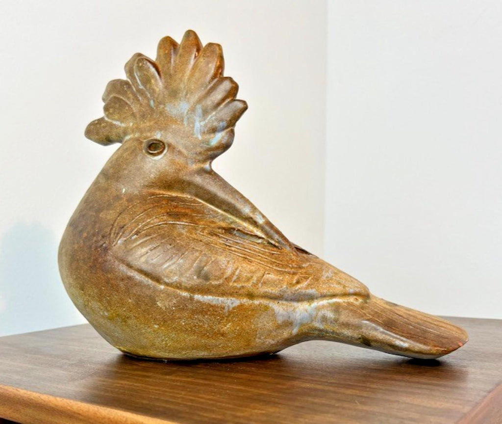 Rare Agnes Escalas Bird Pottery. Mid Century Modern 1970 Zoomorphic Pottery.