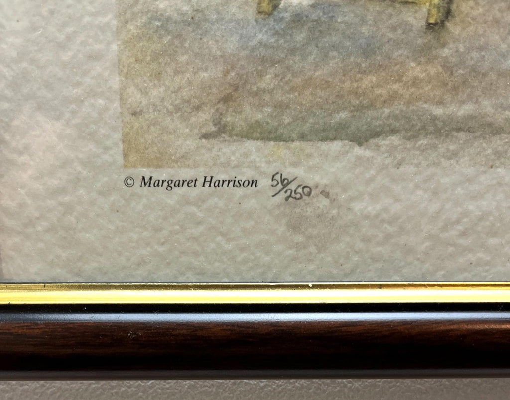 Margaret Harrison Summer Days Art Print 56 of 250 Signed Framed Garden Flowers