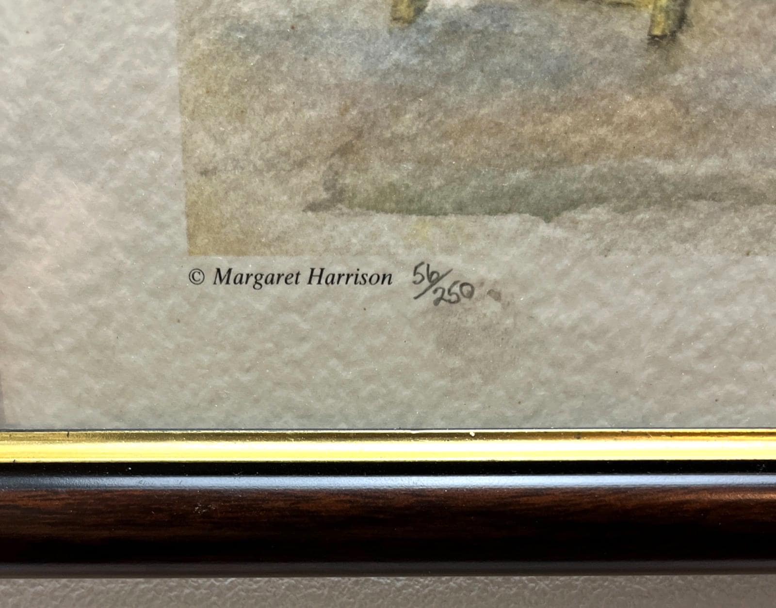 Margaret Harrison Summer Days Art Print 56 of 250 Signed Framed Garden Flowers