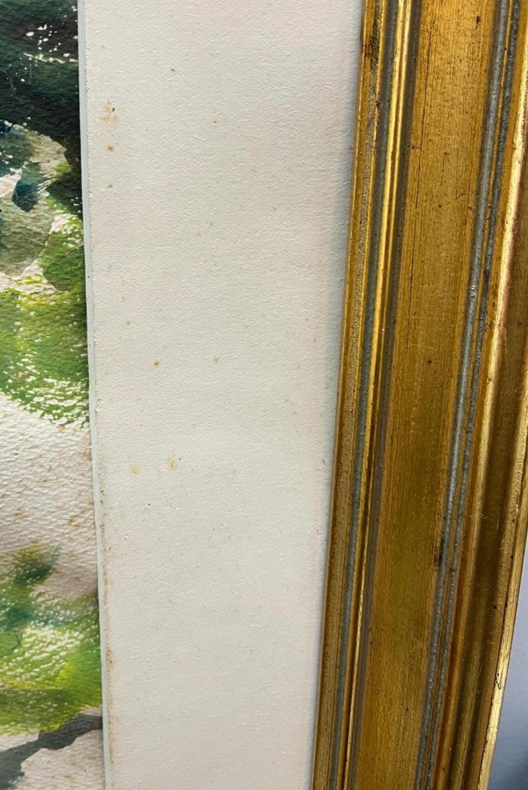 Erwin Austin 1959 Watercolour, Cooperstown Hospital Architectural Art, Mid Century Framed Painting