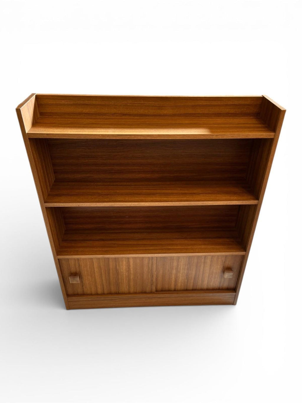 Vintage Wall Unit with Sliding Door Storage & Compact Bookcase H90cm L79cm W18cm