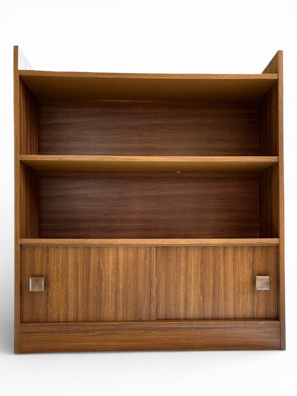 Vintage Wall Unit with Sliding Door Storage & Compact Bookcase H90cm L79cm W18cm