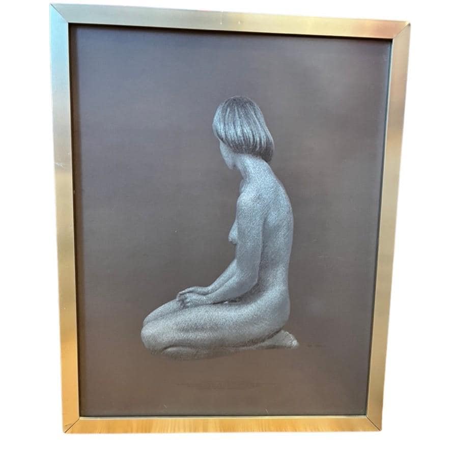 Vintage Alan Cowie “Sheena Study One” 1977 Special Edition Framed Nude Female