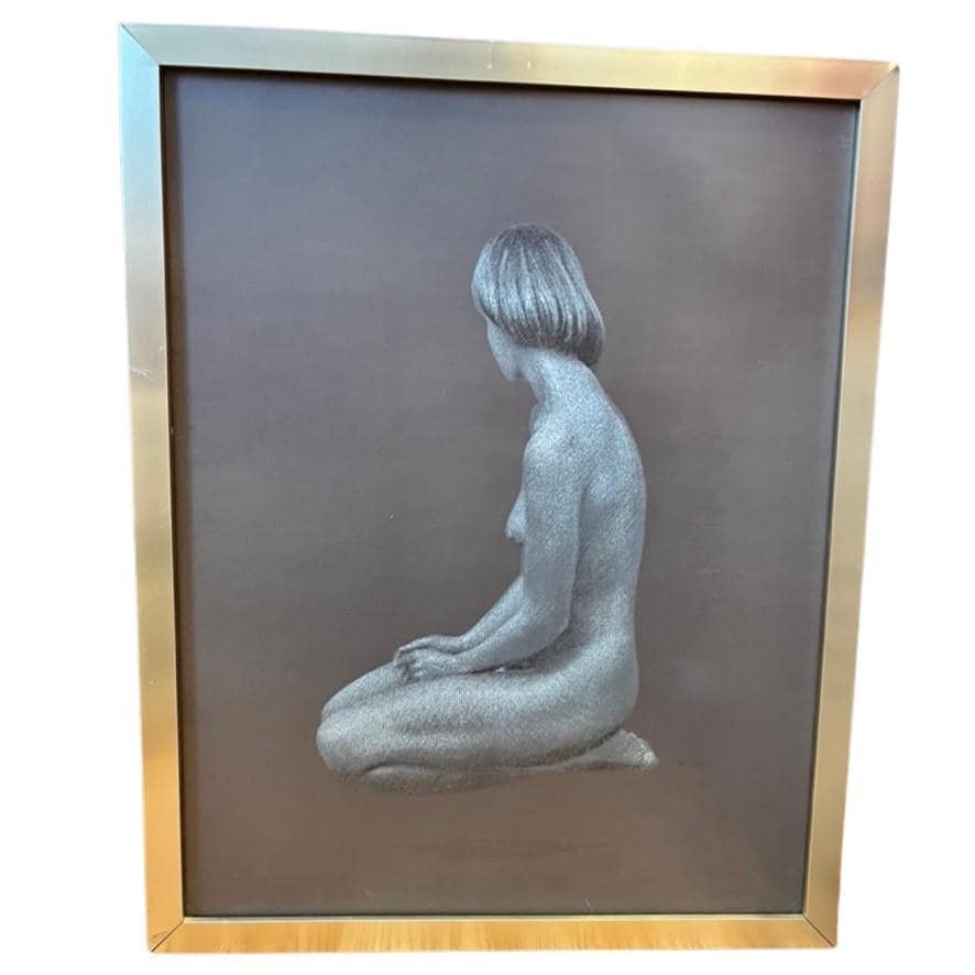 Vintage Alan Cowie “Sheena Study One” 1977 Special Edition Framed Nude Female