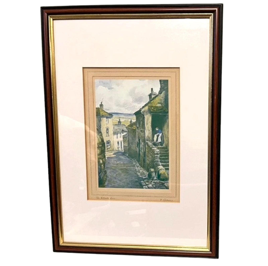 Set of 5 Framed Vintage Prints by F. Robson Barnet Signed by Artist