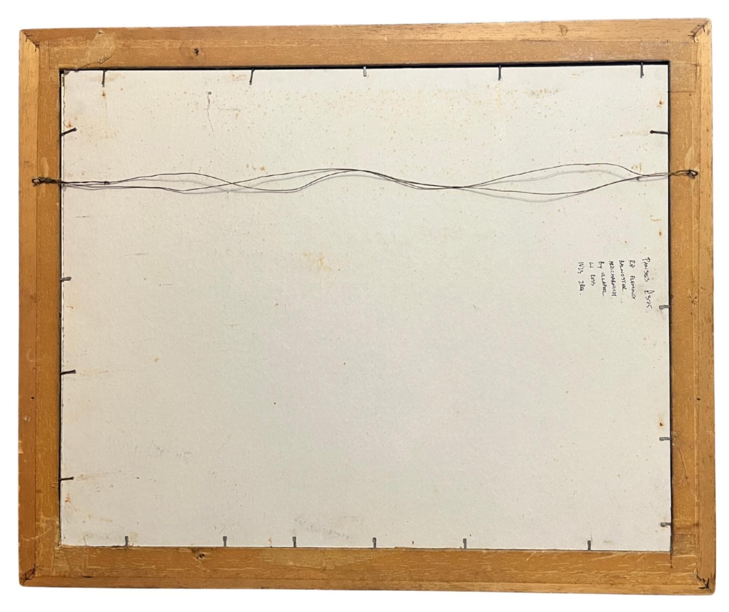 Vintage Rip Fleming Signed Architectural Drawing Framed Artwork 71x58cm