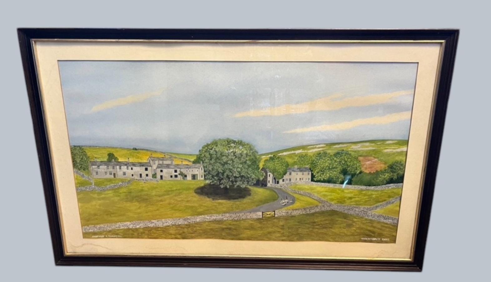 Original Yorkshire Landscape Painting Yockenthwaite C A Townley 1990