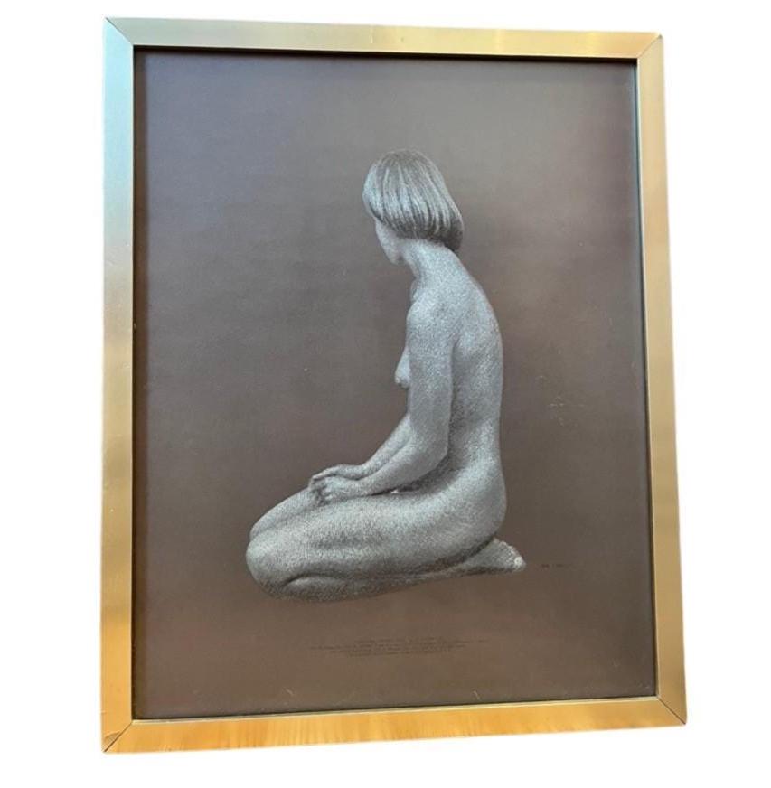 Vintage Alan Cowie “Sheena Study One” 1977 Special Edition Framed Nude Female