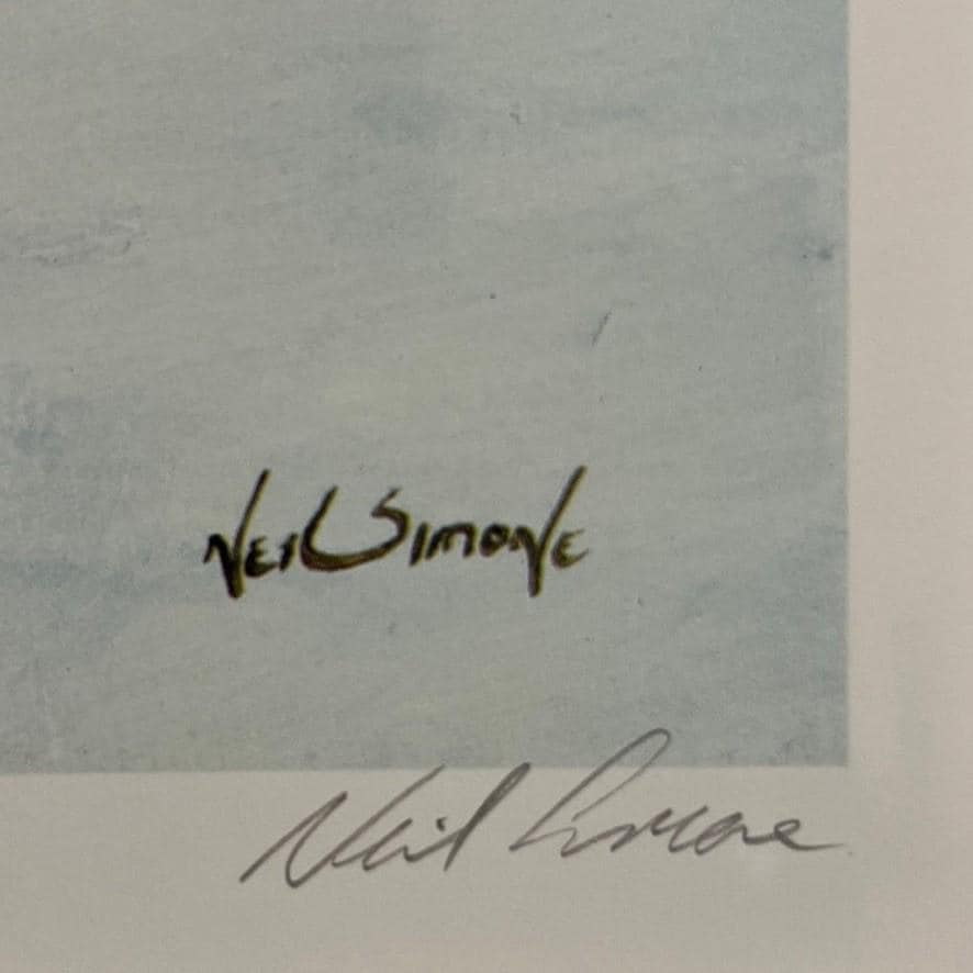 Neil Simone Cross View Signed Limited Edition Print 73/750 Framed 50x56cm