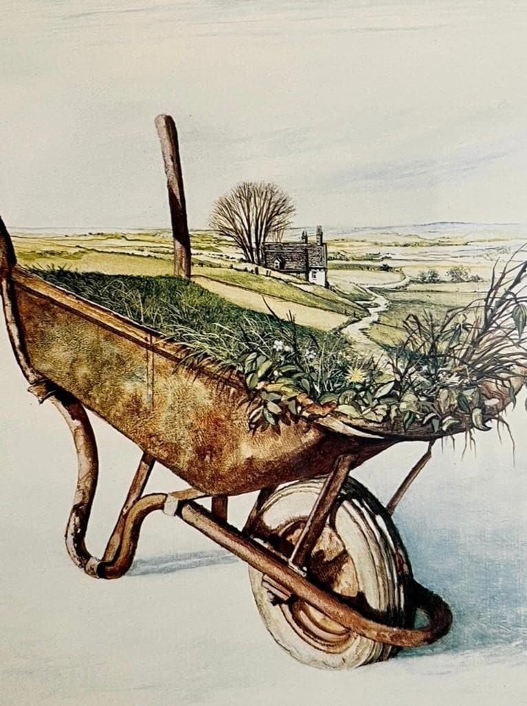 Neil Simone Cross View Signed Limited Edition Print 73/750 Framed 50x56cm