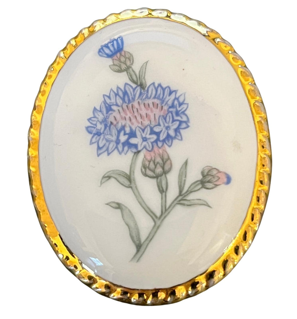 Vintage English Porcelain Brooch Collection Aynsley & Staffordshire 5cmx4cm VGC