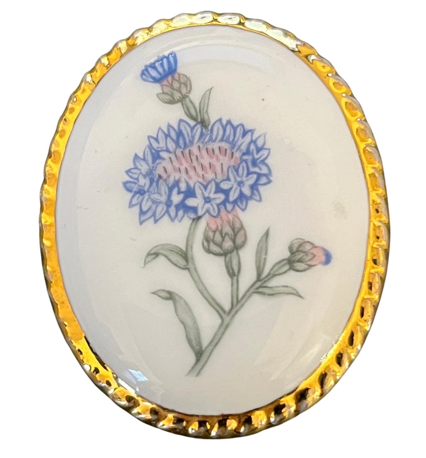 Vintage English Porcelain Brooch Collection Aynsley & Staffordshire 5cmx4cm VGC