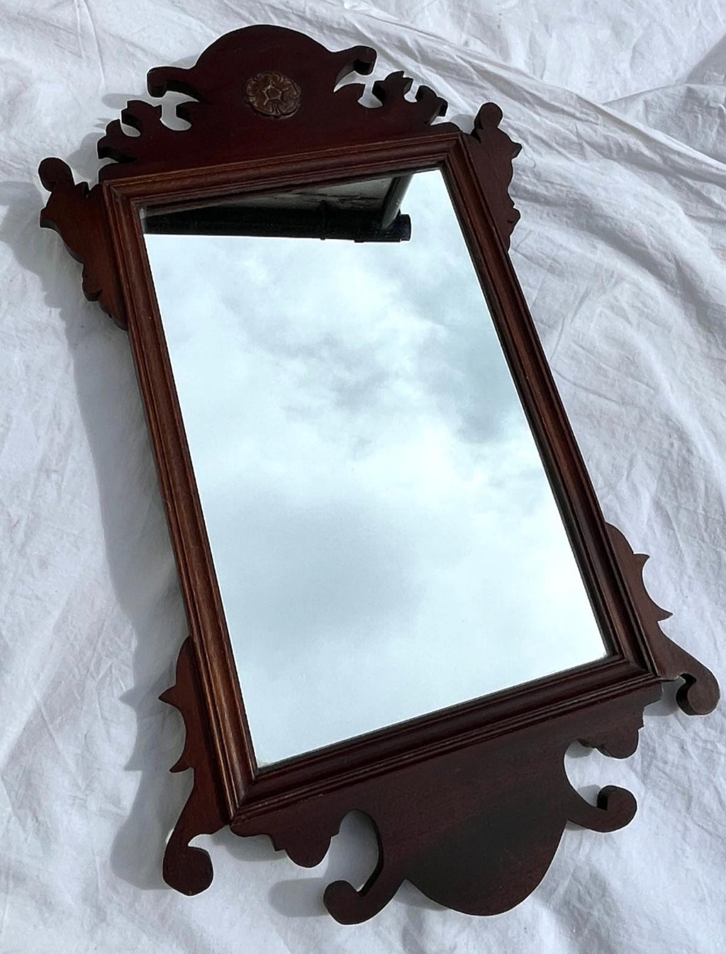 Vintage Mahogany Georgian Style Wall Mirror Archway Furniture South Shields 57cm