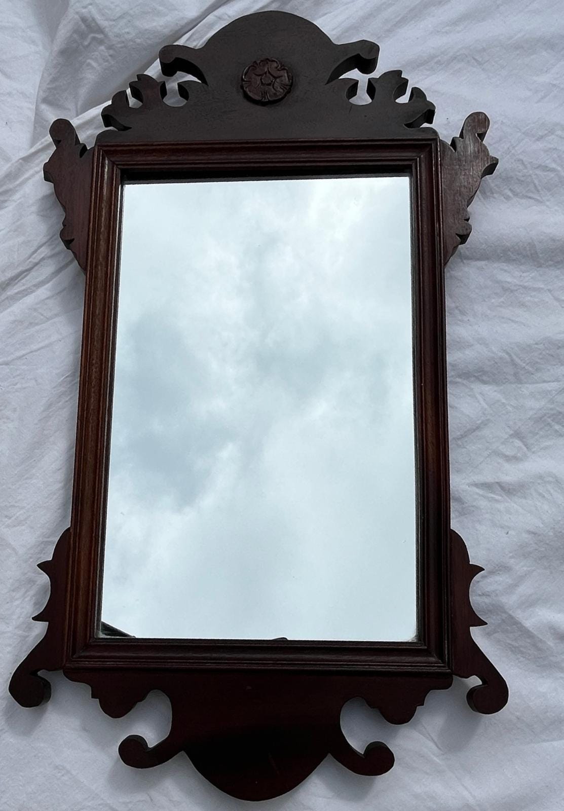 Vintage Mahogany Georgian Style Wall Mirror Archway Furniture South Shields 57cm